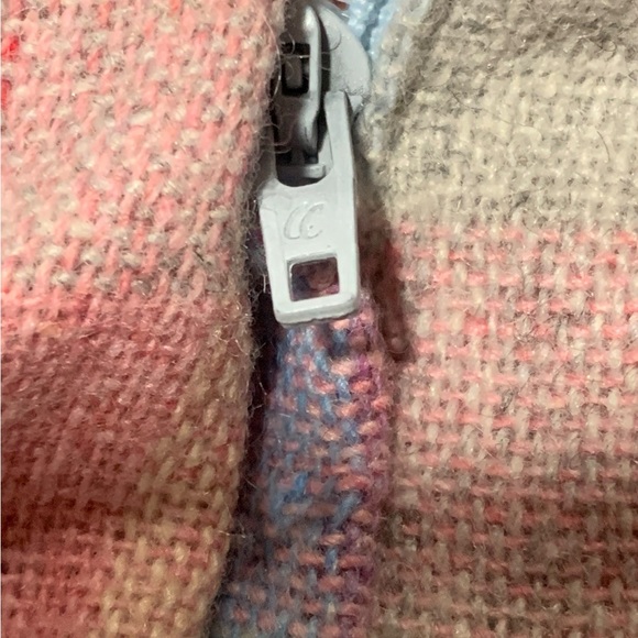 Vintage homemade pastel rainbow plaid midi skirt size 6 - Picture 6 of 6